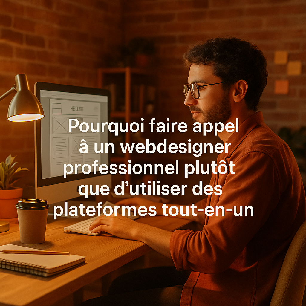 Pourquoi faire appel à un webdesigner professionnel plutôt que d’utiliser des plateformes tout-en-un